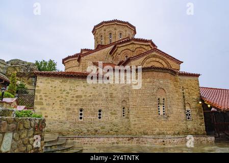Östliches orthodoxes Kloster in Meteora, Griechenland, Europa Stockfoto