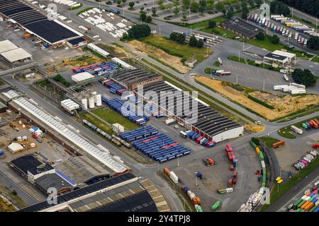 Logistikbereich des Chemieparks in Marl Stockfoto