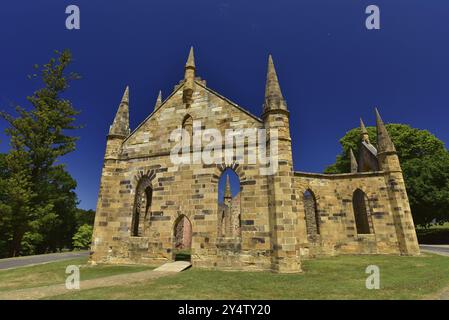 Port Arthur Historic Site, eine ehemalige Sträftensiedlung in Tasmanien, Australien, Ozeanien Stockfoto