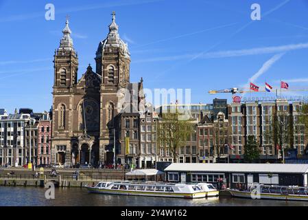 Basilika des Heiligen Nikolaus, die katholische Kirche in Amsterdam, Niederlande Stockfoto