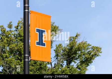 Die University of Illinois ist eine öffentliche Forschungsuniversität, die 1867 gegründet wurde. Stockfoto