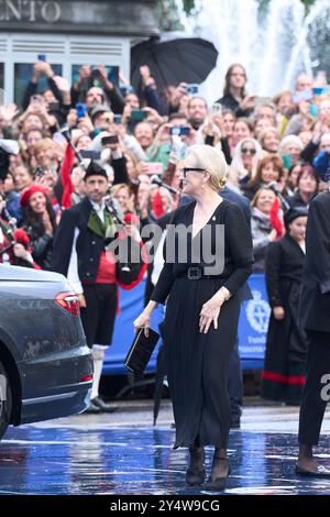 Meryl Streep, Princess of Asturias Award 2023 for Arts Ankunft im Campoamor Theater für die Zeremonie während der Princess of Asturias Awards 2023 am 20. Oktober 2023 in Oviedo, Spanien. Stockfoto