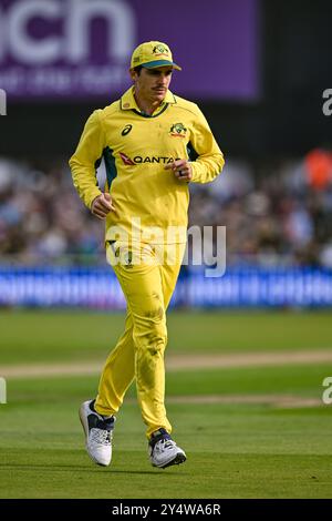 Trent Bridge, Nottingham, Großbritannien. September 2024. 1st Metro Bank One Day Cricket International, England gegen Australien; Sean Abbott of Australia Credit: Action Plus Sports/Alamy Live News Stockfoto