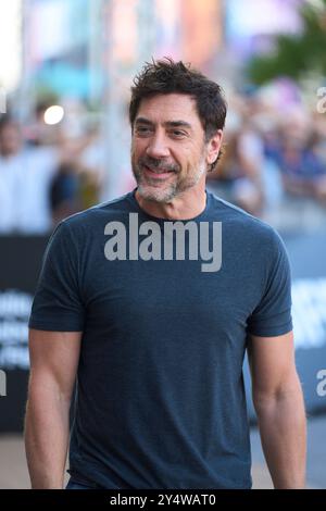 19. September 2024, Donostia/San Sebastian, Euskadi, Spanien: Javier Bardem kommt während des 72. San Sebastian International Film Festivals am 19. September 2024 in Donostia/San Sebastian, Spanien (Credit Image: © Jack Abuin/ZUMA Press Wire) NUR ZUR REDAKTIONELLEN VERWENDUNG! Nicht für kommerzielle ZWECKE! Stockfoto