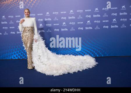 Belen Rueda nimmt am 11. Februar 2023 an der 37. Goya Awards - Red Carpet at Fibes - Konferenz und Ausstellung in Sevilla Teil. Stockfoto