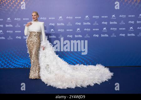 Belen Rueda nimmt am 11. Februar 2023 an der 37. Goya Awards - Red Carpet at Fibes - Konferenz und Ausstellung in Sevilla Teil. Stockfoto