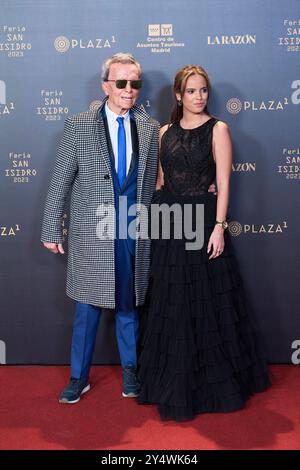 Jose Ortega Cano, Gloria Camila, nimmt am 1. Februar 2023 an der „San Isidro Fair 2023“ Fotocall auf der Stierkampfarena Las Ventas in Madrid, Spanien, Teil. Stockfoto