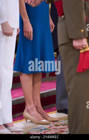 Königin Letizia von Spanien nimmt am 31. Oktober 2023 in Madrid, Spanien, den Treueid auf die spanische Verfassung der Prinzessin von Asturien ab. Stockfoto