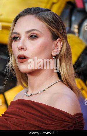 London, Großbritannien. September 2024. Scarlett Johansson war bei der britischen Premiere von Transformers One zu sehen. Foto von Julie Edwards./Alamy Live News Stockfoto