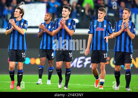 Bergamo, Italien. September 2024. Atalanta-Spieler beim Fußball-Spiel der UEFA Champions League zwischen Atalanta und Arsenal im Gewiss-Stadion in Bergamo, Norditalien, Donnerstag, 19. September 2024. Sport - Fußball . (Foto: Spada/LaPresse) Credit: LaPresse/Alamy Live News Stockfoto