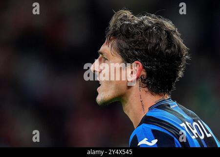 Bergamo, Italien. September 2024. Nicolo Zaniolo von Atalanta während des Fußballspiels der UEFA Champions League zwischen Atalanta und Arsenal im Gewiss-Stadion in Bergamo, Norditalien, Donnerstag, 19. September 2024. Sport - Fußball . (Foto: Spada/LaPresse) Credit: LaPresse/Alamy Live News Stockfoto