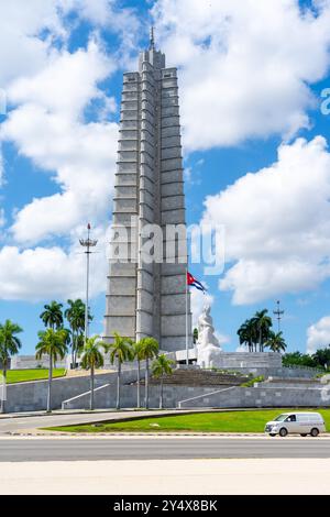 Das Jose Marti Memorial im Zentrum des Plaza de la Revolucion in Havanna, Kuba. Stockfoto