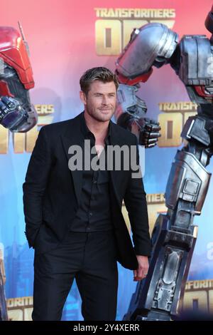 LONDON, UK, 19. SEPTMBER, 2024. CHRIS HEMSWORTH kommt bei UK Screening of TRANSFORMERS ONE 2024, CINEWORLD, Leicester Square, London. UK Credit Baz Seal/Alamy Live News Stockfoto