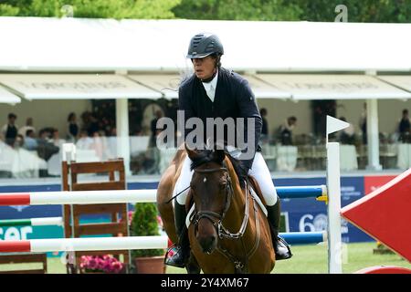 Cayetano Martinez de Irujo nimmt an der Longines Global Champions Tour 2022 Teil. Madrid. Tag 3 im Club de Campo Villa de Madrid am 15. Mai 2022 in Madrid, Spanien. Stockfoto