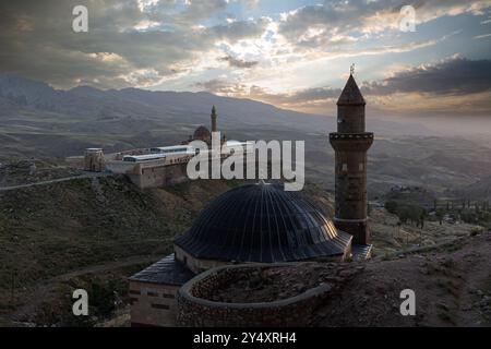 Der İshak Pascha-Palast (türkisch: Doğubayazıt Pascha-Palast) befindet sich im Bezirk Ağrı der Provinz in der östlichen Türkei. Doğubayazıt, Ağrı, Türkiye Stockfoto