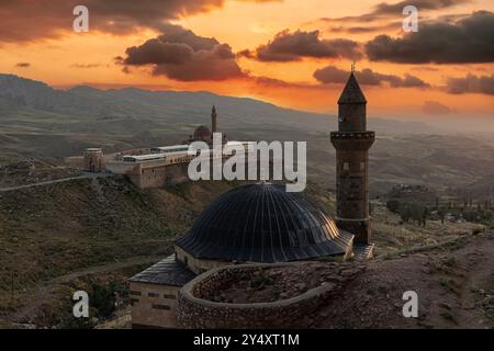 Der İshak Pascha-Palast (türkisch: Doğubayazıt Pascha-Palast) befindet sich im Bezirk Ağrı der Provinz in der östlichen Türkei. Doğubayazıt, Ağrı, Türkiye Stockfoto