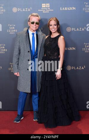 Jose Ortega Cano, Gloria Camila, nimmt am 1. Februar 2023 an der „San Isidro Fair 2023“ Fotocall auf der Stierkampfarena Las Ventas in Madrid, Spanien, Teil. Stockfoto