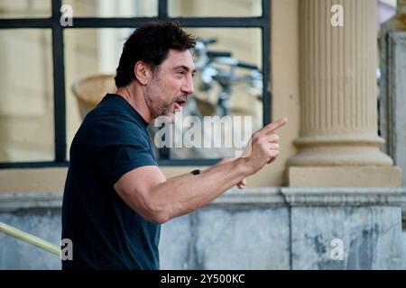 San Sebastian, Spanien. September 2024. Javier Bardem kommt am 19. September 2024 im Maria Cristina Hotel während des 72. Internationalen Filmfestivals San Sebastian in San Sebastian an. (Foto: COOLMedia/NurPhoto) Credit: NurPhoto SRL/Alamy Live News Stockfoto