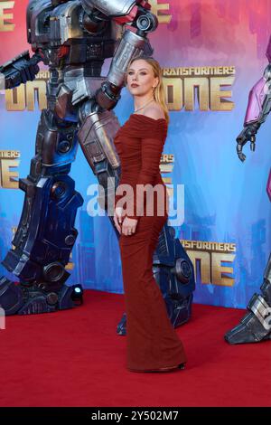 Scarlett Johansson nahm an der britischen Premiere „Transformers One“ Teil, Arrivals, London, UK - 19. September 2024 auf dem Cineworld Leicester Square London, UK. 19 September 2024 . Stockfoto