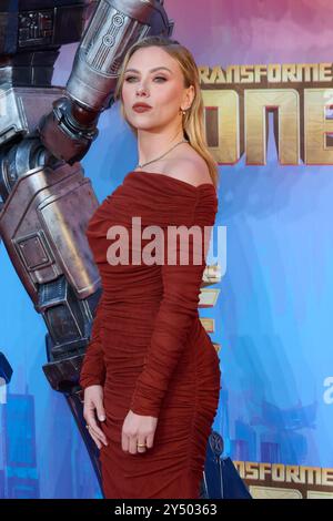 Scarlett Johansson nahm an der britischen Premiere „Transformers One“ Teil, Arrivals, London, UK - 19. September 2024 auf dem Cineworld Leicester Square London, UK. 19 September 2024 . Stockfoto