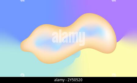 Abstrakter Hintergrund mit Pastellfarben und sanften Verläufen, geeignet für Präsentationen, Marketingmaterialien, Social Media Posts und Webdesign. Stock Vektor