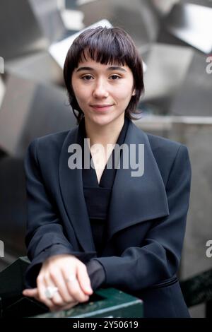 Zoe Stein posiert für eine Fotosession während der Präsentation Manticora Madrid am 11. Dezember 2022 in Madrid. Stockfoto