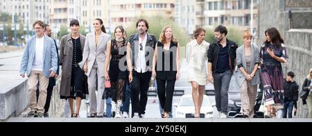 Melina Matthews, Jesus Carroza, Zoe Arnao, Luis Callejo, Ainhoa Santamaria, Maria Vazquez, Patricia Lopez Arnaiz, Rodrigo Sorogoyen, Isa Campo, Isaki Lacuesta, Alberto Rodriguez, Alberto Marini und Isa Peña nahmen am 70 24. September 2022 im Kursaal Palace in Donostia/San Sebastian Teil. Stockfoto