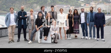 Melina Matthews, Jesus Carroza, Zoe Arnao, Luis Callejo, Ainhoa Santamaria, Maria Vazquez, Patricia Lopez Arnaiz, Rodrigo Sorogoyen, Isa Campo, Isaki Lacuesta, Alberto Rodriguez, Alberto Marini und Isa Peña nahmen am 70 24. September 2022 im Kursaal Palace in Donostia/San Sebastian Teil. Stockfoto