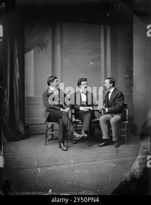 Samuel L. Clemens (Mark Twain), George Alfred Townsend und David Gray – Foto: M. Brady Stockfoto