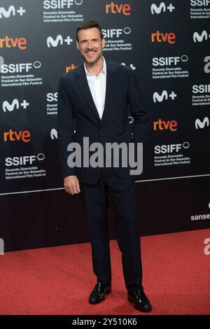 Daniel Grao besuchte den Roten Teppich Marlowe während des 70. Internationalen Filmfestivals San Sebastian am 25. September 2022 im Kursaal Palace in Donostia/San Sebastian, Spanien. Stockfoto