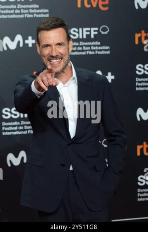 Daniel Grao besuchte den Roten Teppich Marlowe während des 70. Internationalen Filmfestivals San Sebastian am 25. September 2022 im Kursaal Palace in Donostia/San Sebastian, Spanien. Stockfoto