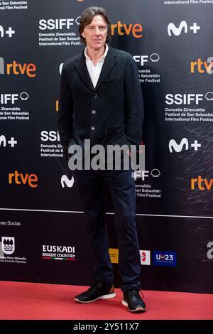 James Marsh nahm am 30. September 2023 am 71. San Sebastian International Film Festival im Kursaal Palace in Donostia/San Sebastian Teil. Stockfoto