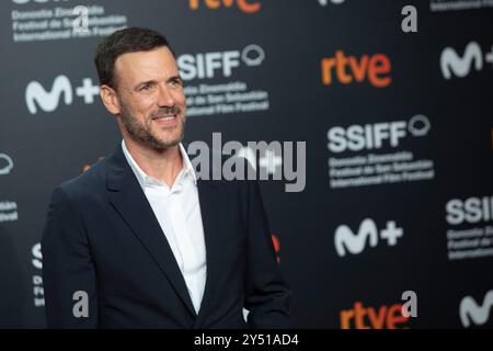 Daniel Grao besuchte den Roten Teppich Marlowe während des 70. Internationalen Filmfestivals San Sebastian am 25. September 2022 im Kursaal Palace in Donostia/San Sebastian, Spanien. Stockfoto