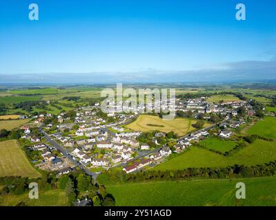 Luftaufnahme von der Drohne von Wigtown im Inneren des geplanten neuen Galloway National Park, Dumfries und Galloway, Schottland, Großbritannien Stockfoto