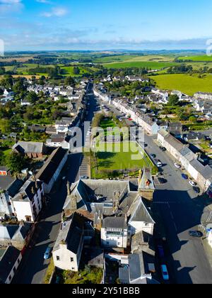 Luftaufnahme von der Drohne von Wigtown im Inneren des geplanten neuen Galloway National Park, Dumfries und Galloway, Schottland, Großbritannien Stockfoto