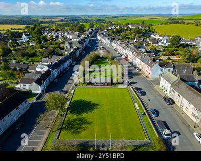 Luftaufnahme von der Drohne von Wigtown im Inneren des geplanten neuen Galloway National Park, Dumfries und Galloway, Schottland, Großbritannien Stockfoto