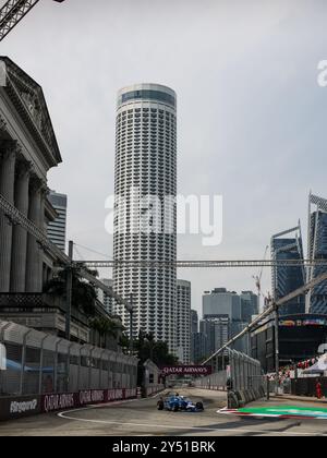 Sinapore, Singapur. September 2024. 17 EDGARD Jessica (gbr), Rodin Motorsport, Tatuus F4-T-421, Aktion während der 5. Runde der F1 Academy 2024 vom 20. Bis 22. September 2024 auf dem Marina Bay Circuit in Singapur, Singapur - Foto Xavi Bonilla/DPPI Credit: DPPI Media/Alamy Live News Stockfoto