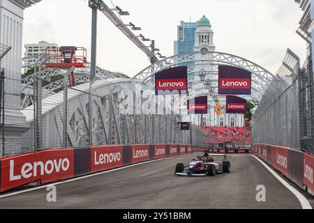 Sinapore, Singapur. September 2024. 30 MARTI Nerea (Spa), Campos Racing, Tatuus F4-T-421, Action während der 5. Runde der F1 Academy 2024 vom 20. Bis 22. September 2024 auf dem Marina Bay Circuit in Singapur, Singapur - Foto Xavi Bonilla/DPPI Credit: DPPI Media/Alamy Live News Stockfoto