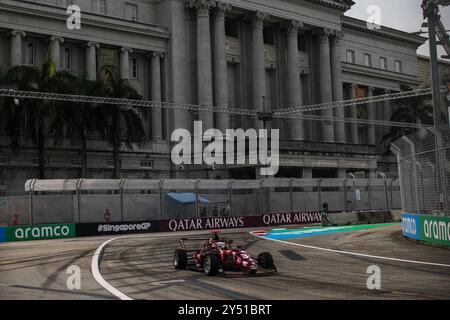 Sinapore, Singapur. September 2024. 03 LOVINFOSSE Lola (fra), Rodin Motorsport, Tatuus F4-T-421, Aktion während der 5. Runde der F1 Academy 2024 vom 20. Bis 22. September 2024 auf dem Marina Bay Circuit in Singapur, Singapur - Foto Xavi Bonilla/DPPI Credit: DPPI Media/Alamy Live News Stockfoto