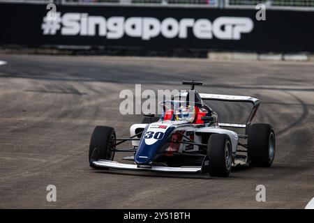 Sinapore, Singapur. September 2024. 30 MARTI Nerea (Spa), Campos Racing, Tatuus F4-T-421, Action während der 5. Runde der F1 Academy 2024 vom 20. Bis 22. September 2024 auf dem Marina Bay Circuit in Singapur, Singapur - Foto Xavi Bonilla/DPPI Credit: DPPI Media/Alamy Live News Stockfoto