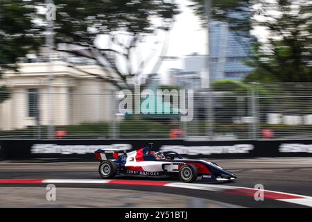 Sinapore, Singapur. September 2024. 30 MARTI Nerea (Spa), Campos Racing, Tatuus F4-T-421, Action während der 5. Runde der F1 Academy 2024 vom 20. Bis 22. September 2024 auf dem Marina Bay Circuit in Singapur, Singapur - Foto Xavi Bonilla/DPPI Credit: DPPI Media/Alamy Live News Stockfoto