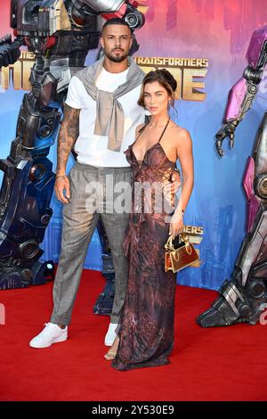 Cally Jane Beech, DJ O'Neal, Transformers One: European Premiere, Cineworld Leicester Square, London, Großbritannien Stockfoto