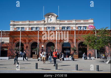 Perpignan, Frankreich. Bahnhof, von Salvador Dali „das Zentrum der Welt“ genannt. Stockfoto