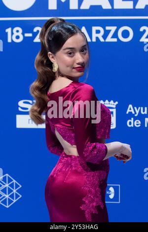ANA Pro nimmt am Mi Vacio y Yo Fotobesuch am 25. Malaga Film Festival 2022, 23. März 2022 in Malaga, Spanien, Teil. 23/3/22. Stockfoto
