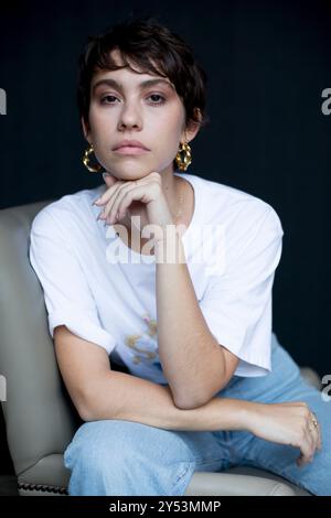 Greta Fernandez posiert während der Promotion von La hija del Ladron im Hotel Maria Cristina am 24. September 2019 in San Sebastian, Spanien. Stockfoto