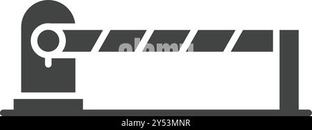 Vektorbild des Symbols „Parksperre“. Geeignet für mobile Anwendungen, Webanwendungen und Printmedien. Stock Vektor