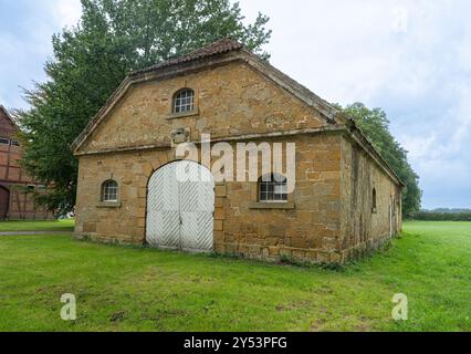 Wasserschloss Tatenhausen, Halle, Ostwestfalen, Nordrhein-Westfalen, Deutschland, Europa Stockfoto