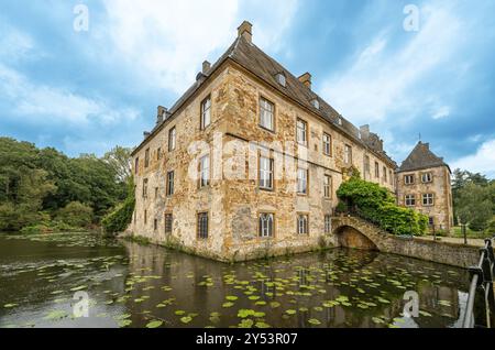 Wasserschloss Tatenhausen, Halle, Ostwestfalen, Nordrhein-Westfalen, Deutschland, Europa Stockfoto