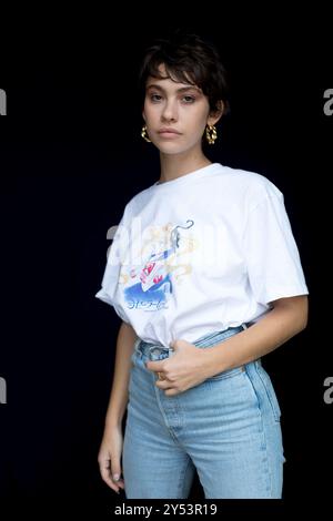 Greta Fernandez posiert während der Promotion von La hija del Ladron im Hotel Maria Cristina am 24. September 2019 in San Sebastian, Spanien. Stockfoto