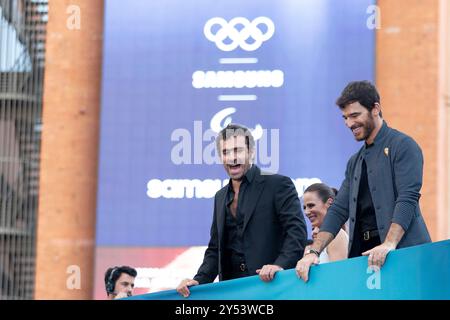 Borja Luna, Alfonso Bassave, nahm am 26. August 2024 an der Cine Callao in Madrid Teil. Stockfoto